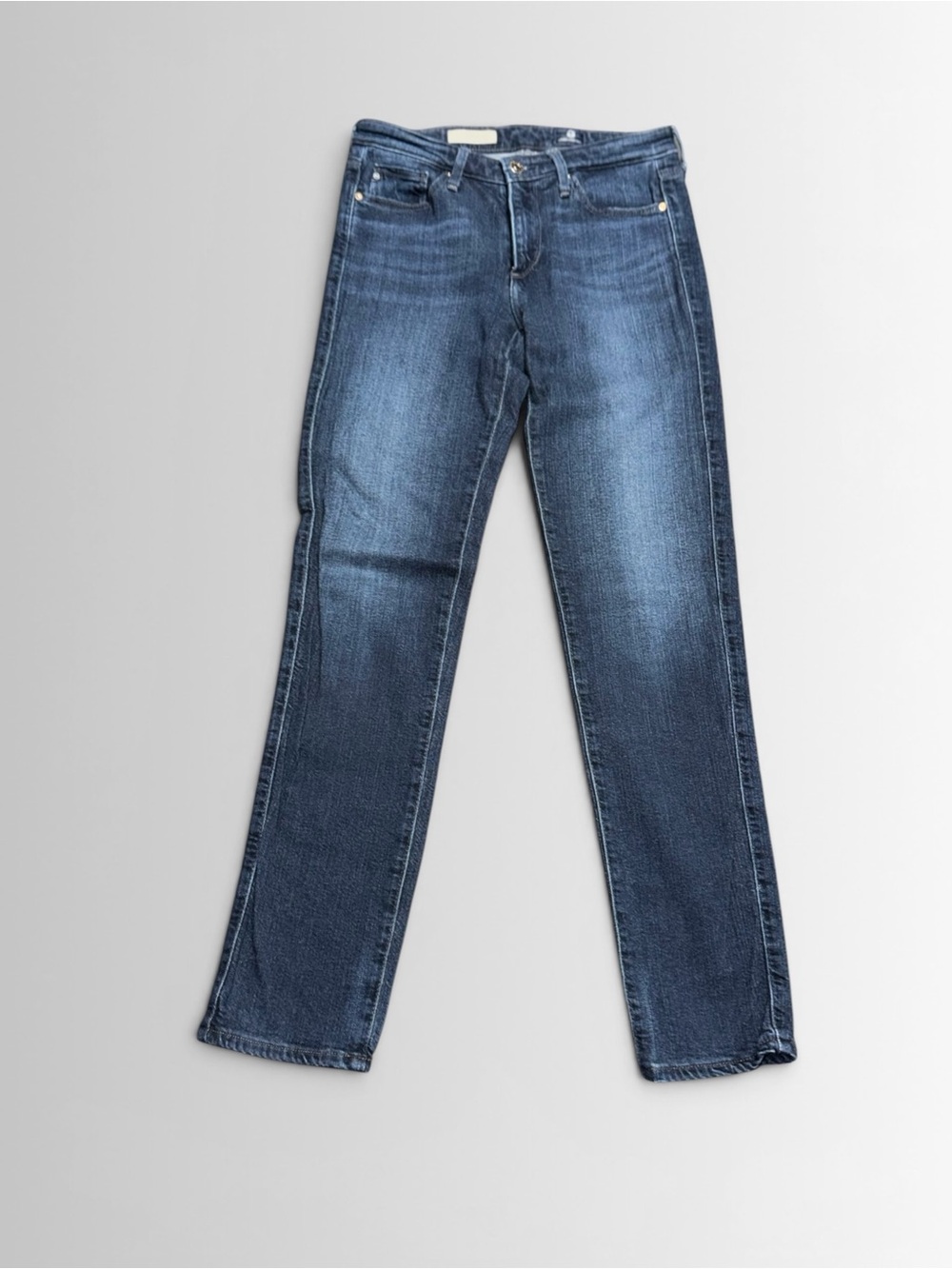 AG Adriano Goldschmied Prima Mid Rise Cigarette Jeans 26 Dark Wash